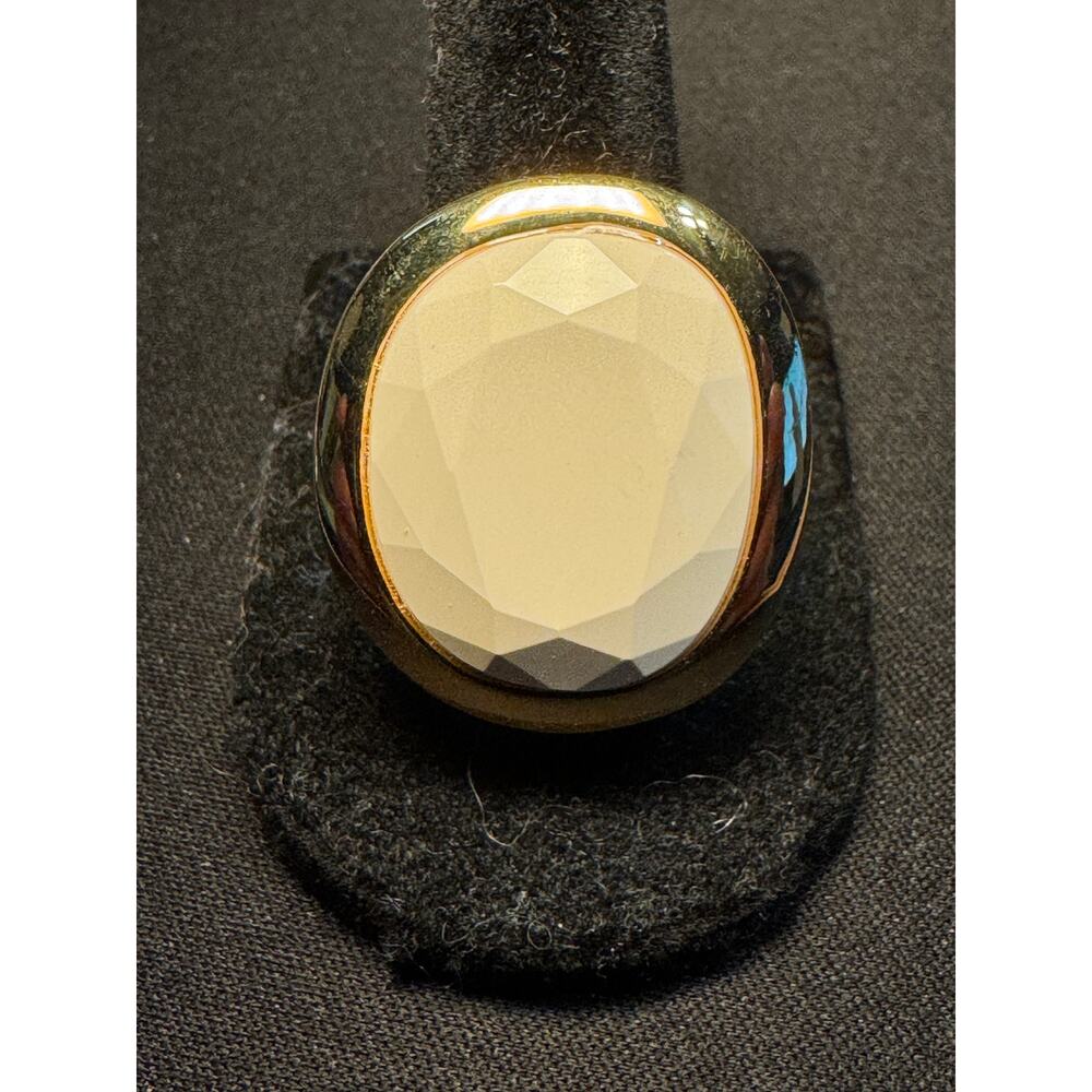 Kenneth J Lane World Capital Statement Ring Cabochon Size 8